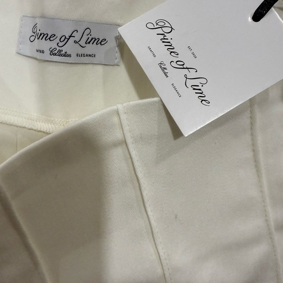 Prime of Lime Alison Cream High Waisted Wide Leg pants in Sz Medium - Picture 7 of 11